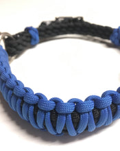 Royal blue side pull hackamore  bitless attachment.... with black or  brown chinstrap...all sizes