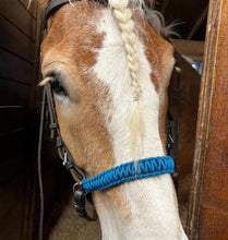Side pull hackamore "with a whoa" bitless attachment.... black with  brown chinstrap...all sizes