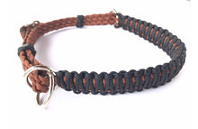 Side pull hackamore "with a whoa" bitless attachment.... black with  brown chinstrap...all sizes