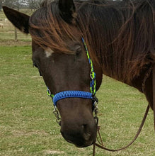 Side pull hackamore "with a whoa" bitless attachment.... black with  brown chinstrap...all sizes