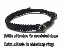 Side Pull Hackamore "with a whoa" bitless attachment all sizes  SOLID COLOR