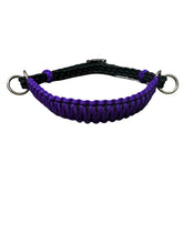 Purple side pull hackamore  bitless attachment “with a whoa”.... with black or  brown chinstrap...all sizes