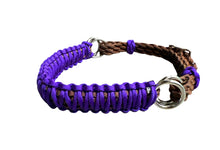 side pull hackamore  bitless attachment purple.... with black or brown chinstrap...all sizes.