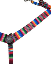 Serape tack set breast collar nylon horse size