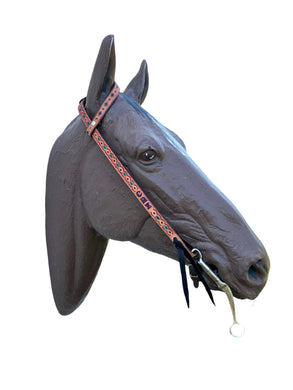 One ear personalized leather bridle