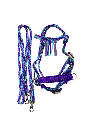 Complete Bitless bridle for ponies …side pull hackamore with reins