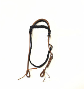 Browband Headstall leather and paracord  all sizes