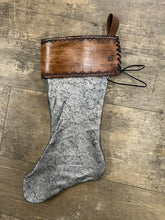hair on cowhide Christmas stockings