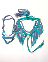 Mermaid Fringe Tack set with bitless bridle