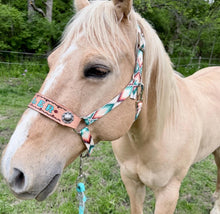 PERSONALIZED aztec print nylon horse halter