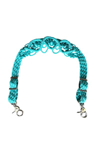 Fancy wither strap with turquoise howlite gemstones