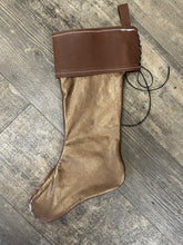 hair on cowhide Christmas stockings.