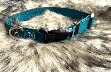 Sale L dog collar Teal