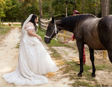 Braided horse halter white