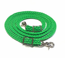 Rein… neon green flat braided rein paracord