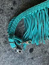 Fringe Barrel Reins turquoise