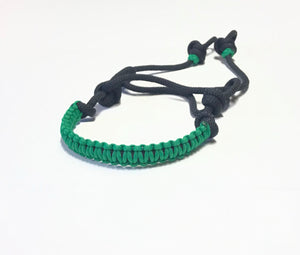 Indian Bosal braided bitless attachment small pony to draft horse size Kelly green