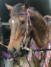 Wide fringe breast collar patriotic