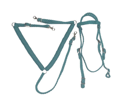 breast collar and headstall tack set average horse size (custom colors available)