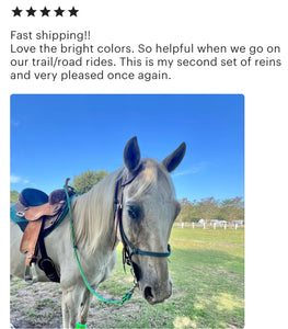 Barrel Reins, wide 1” reins with grip knots...You choose color and length