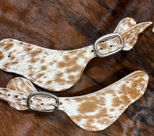 Cowhide hair on spur straps