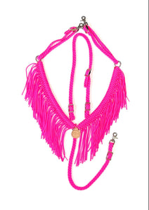 neon pink pony or  horse tack set