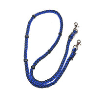 Barrel reins 1/2” with adjustable grip knots you use length and can change color