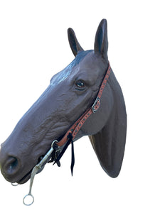 No ear personalized leather bridle