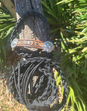 Personalized  goat halter you can choose the color from the color chart - Tiffanys Braided Tack LLC
