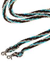 Barrel Reins, flat braided with grip knots...You choose color and length