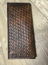 Hand tooled tally book personalized