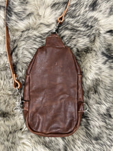 Feather sling bag