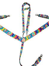 Tie dye  print  tack set breast collar nylon horse size