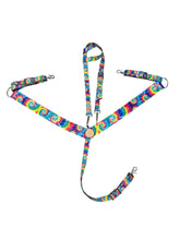 Tie dye  print  tack set breast collar nylon horse size