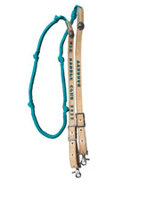 Award Barrel Reins leather and paracord , Round with grip knots...You choose color and length