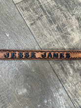 TBT Hand tooled personalized leather dog collar leather tooled
