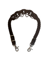 Fancy wither strap in brown with rhinestones