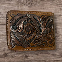 Handmade TBT leather tooled wallet