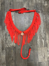 fringe breast collar orange