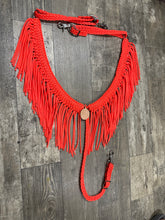 fringe breast collar orange