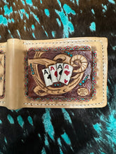 Handmade TBT leather tooled wallet