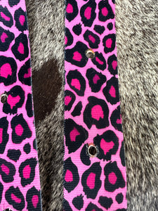 Cinch Strap Set pink cheetah