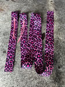 Cinch Strap Set pink cheetah