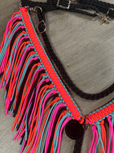 Fringe tack set black, hot pink, neon orange, and turquoise