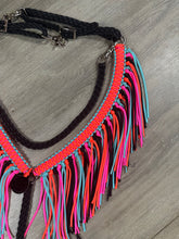 Fringe tack set black, hot pink, neon orange, and turquoise