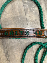 Personalized cow halter large cow or mini cow size Kelly green