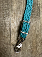 Fancy wither strap in turquoise with rhinestones