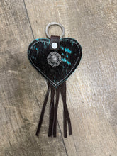 Cowhide  leather key fob TBT