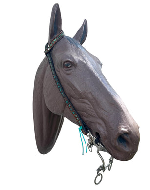 One ear personalized leather bridle