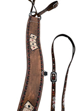 Tripping collar 4 aces with matching headstall.